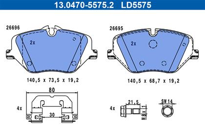 Bremsbelagsatz Ceramic vorne BMW