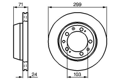 Bremsscheibe belüftet hinten