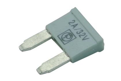 Flachstecksicherung Mini 2A Grau