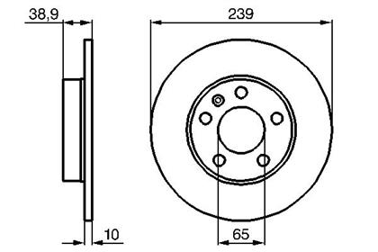 Bremsscheibe 10x239