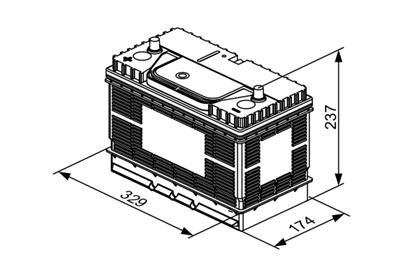 Batterie 12V 105Ah 800A
