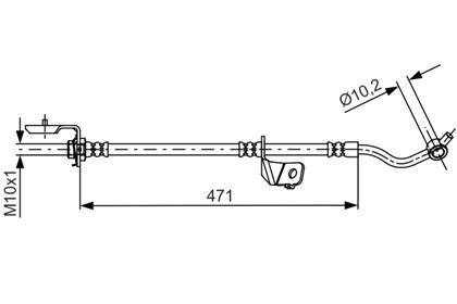 Bremsschlauch vorne rechts
