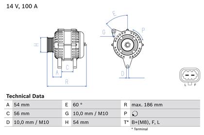 Generator 14V 100A