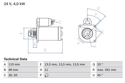 Starter 24V 4kW