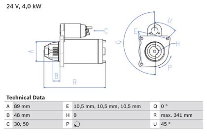 Starter 24V 4kW