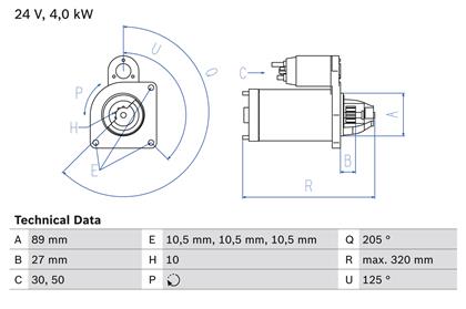 Starter 24V 4kW