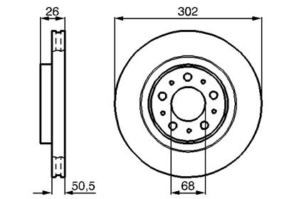 Bremsscheibe belüftet vorne Volvo