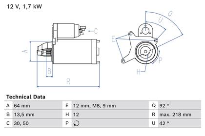 Starter 1.7V 1.7kW
