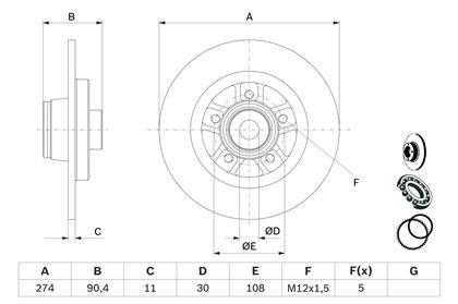 Bremsscheibe hinten Renault