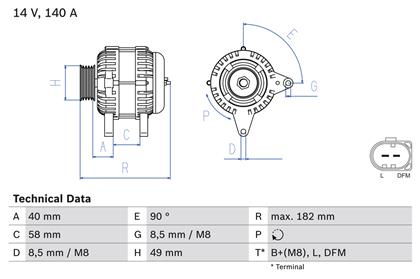 Generator 14V 140A