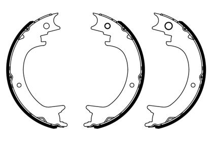 Bremsbackensatz, Feststellbremse