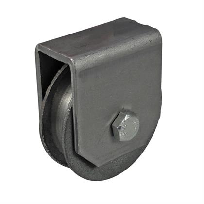 Seilrolle / 80 mm Dm, mit Bügel, Roh