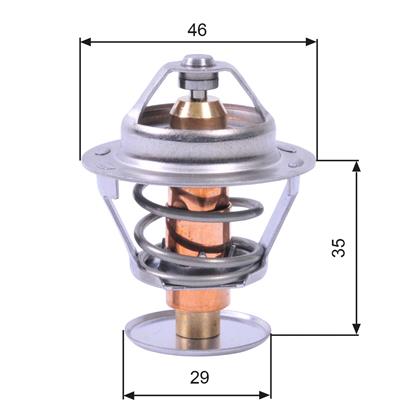 Thermostat, Kühlmittel