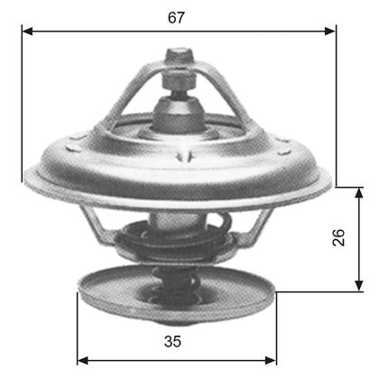 Thermostat, Kühlmittel