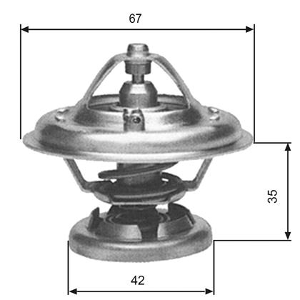 Thermostat, Kühlmittel