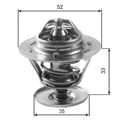 Thermostat, Kühlmittel