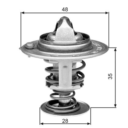 Thermostat, Kühlmittel