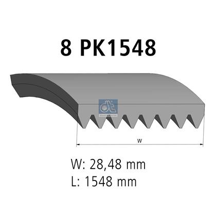 Keilrippenriemen 8PK1548