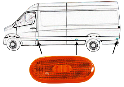 SEITENMARKIERUNGSL. VW Crafter