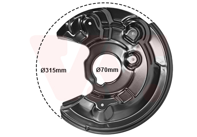 Spritzblech, Bremsscheibe