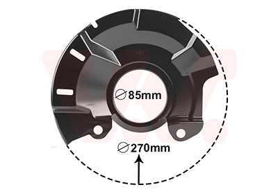 Spritzblech, Bremsscheibe