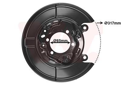 Spritzblech, Bremsscheibe