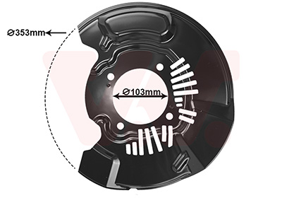 Spritzblech, Bremsscheibe