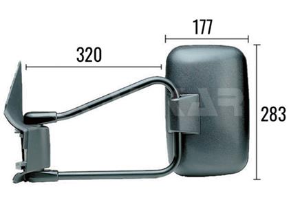 Außenspiegel links manuell