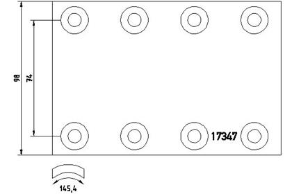 Bremsbelagsatz, Trommelbremse