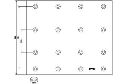 Bremsbelagsatz, Trommelbremse