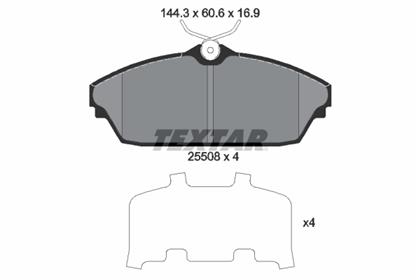 Bremsbelagsatz 16.9mm