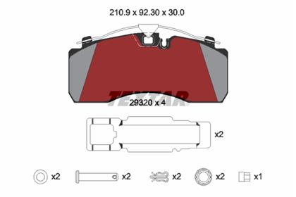 Bremsbelagsatz 30mm