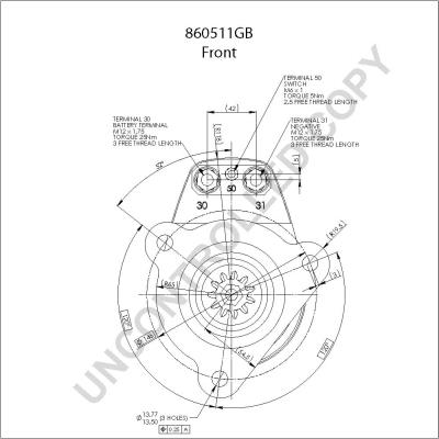 Starter 24V 6.6kW