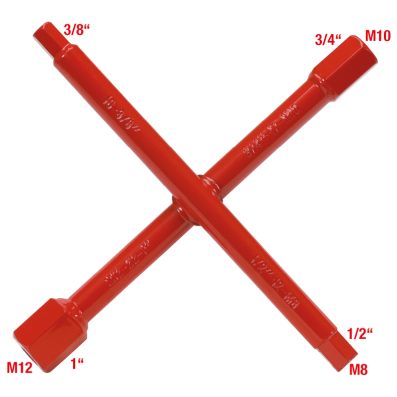 Sanitär-Kreuzschlüssel,7 Funktionen