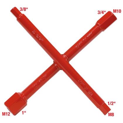 Sanitär-Kreuzschlüssel,7 Funktionen