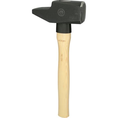 Schlosserhammer französische Form Hickorystiel 2.500 g Hammerkopf