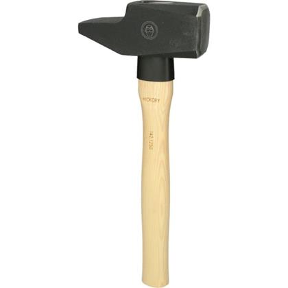 Schlosserhammer französische Form Hickorystiel 2.500 g Hammerkopf