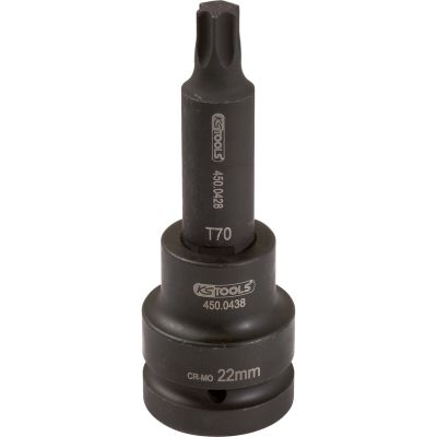 3/4" Kraft-Bit-Stecknuss TX,lang,T90