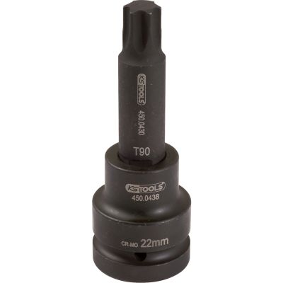 1" Kraft-Bit-Stecknuss TX,lang,T70