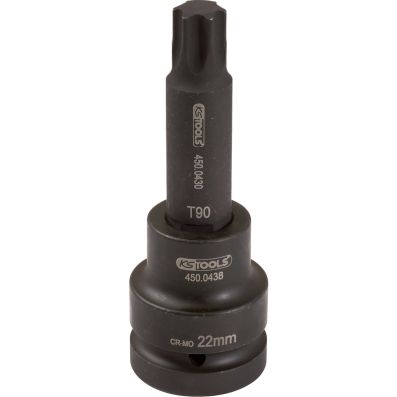 1" Kraft-Bit-Stecknuss TX,lang,T70