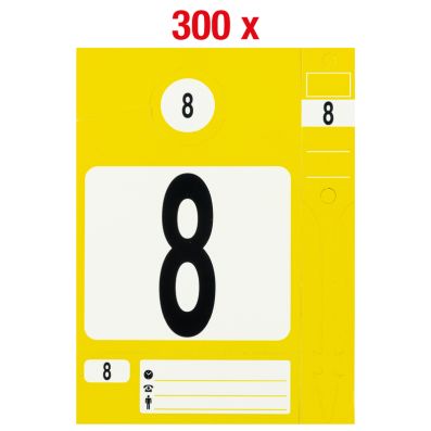 SchluesselanhaengerSet gelb 300 Stueck
