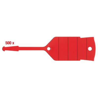 Schluesselanhaenger m. Schlaufe rot 500