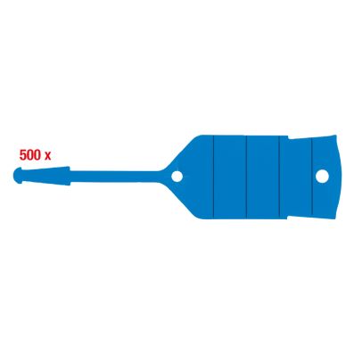 Schlüsselanhänger mit Schlaufe, blau, 500Stück
