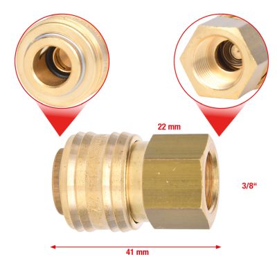 Verschlusskupplung, Messing, 0-35bar