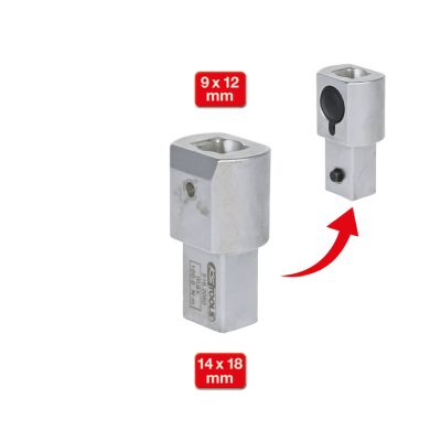 14x18mm Einsteck-Adapter,auf 9x12mm