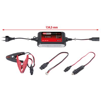 BATTERIELADEG. 12V/2A, MIT MIROPROZESSOR