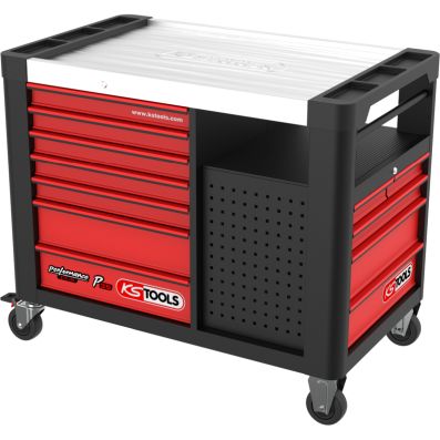 Werkzeugwagen rot/schwarz 600kg