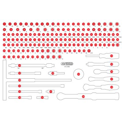 Schaumstoffeinlage, Sortimentskasten