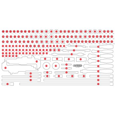 Schaumstoffeinlage, Sortimentskasten