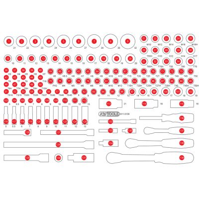 Schaumstoffeinlage, Sortimentskasten